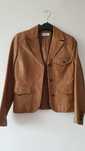 Кожено сако Massimo Dutti