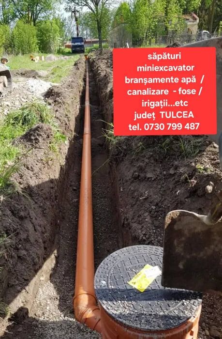 Săpături  - EXCAVATOR  - Prestări servicii miniexcavator