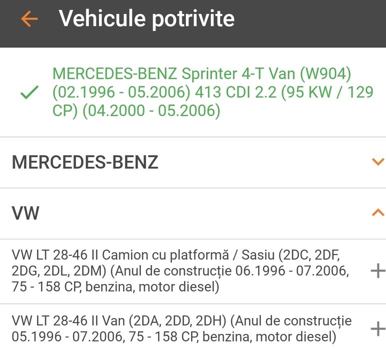 Rulment spate Sprinter Vw Lt Roți duble 1996-2024 Toată gama de rulmen
