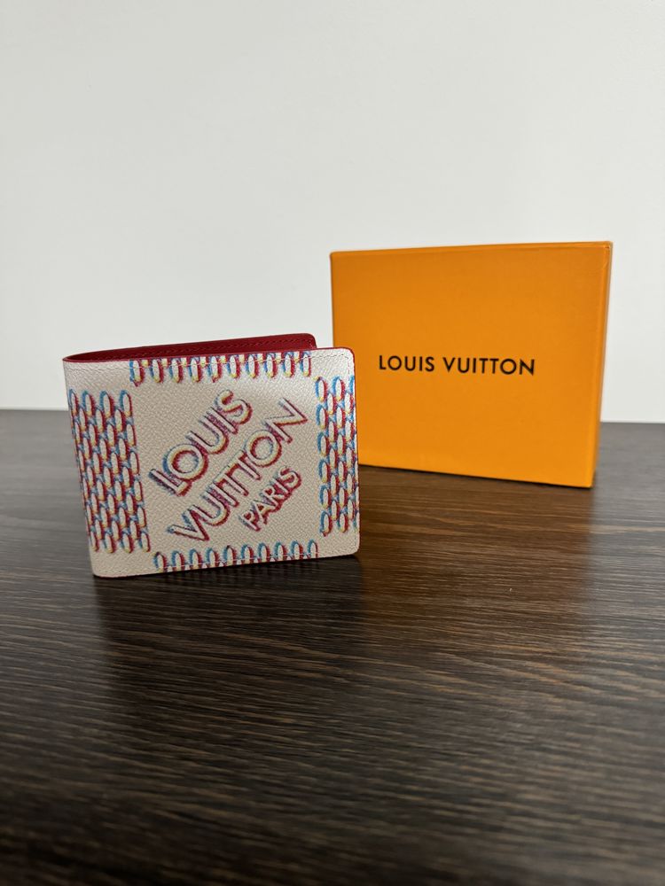Portofel Louis Vuitton M81469 - White Damier Spray -