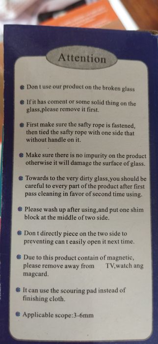 Vând ștergător magnetic pentru geamuri