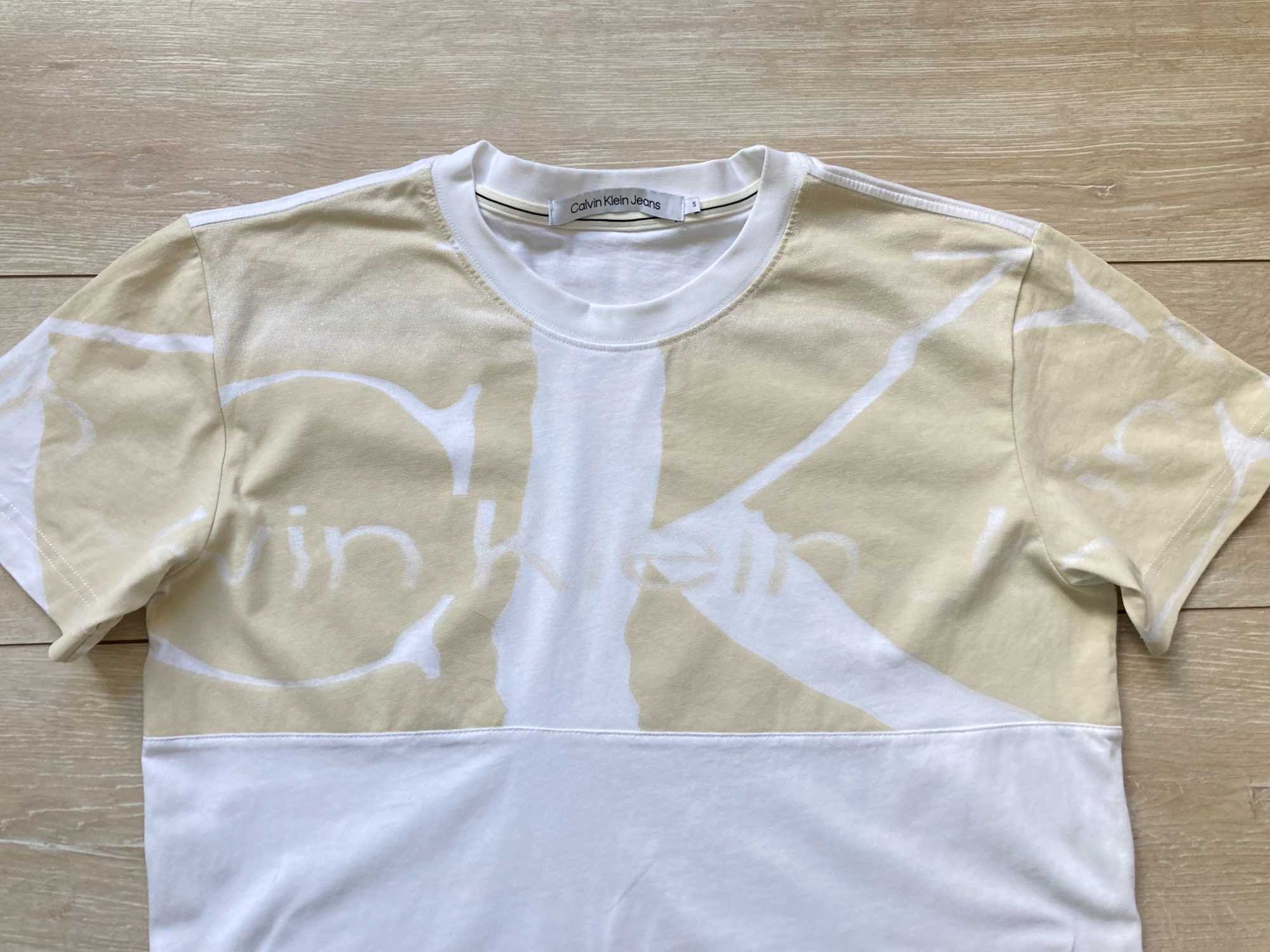 Calvin Klein blown up t shirt мъжка тениска размер S