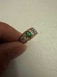 INEL AUR 18K + 6 Diamante + Smarald - De firma - BUCCELLATI - Vintage!