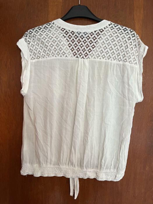 Bluza dama alba cu dantela 44