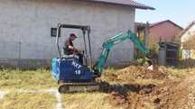 Lucrari mini-excavator,sapaturi,Fundati casa, gard,apa,gaz,cablu,fosa