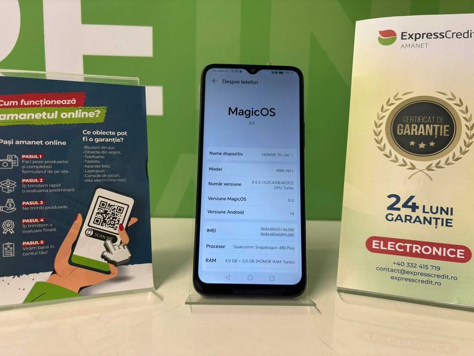 Honor 70 Lite 5G (B.59292 - Tatarasi) Garantie 2 ani - 330 lei