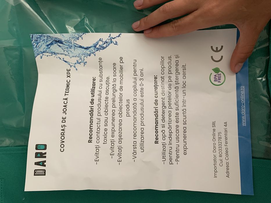 Covoras de joaca termic