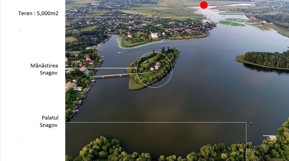 Teren intravilan 17 m deschidere Lac Silistea Snagovului