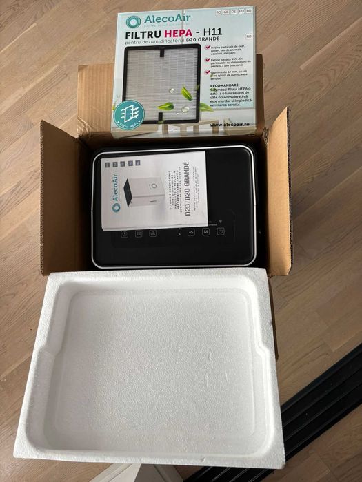 Dezumidificator si purificator AlecoAir D30, WiFi, 30 L/zi,Uscare Rufe