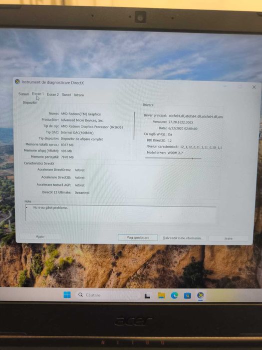 Laptop Acer Nitro 5 (AG24 b.44491)-garantie 2 ani!