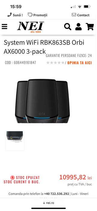 Sistem Wifi Orbi netgear 860 Series