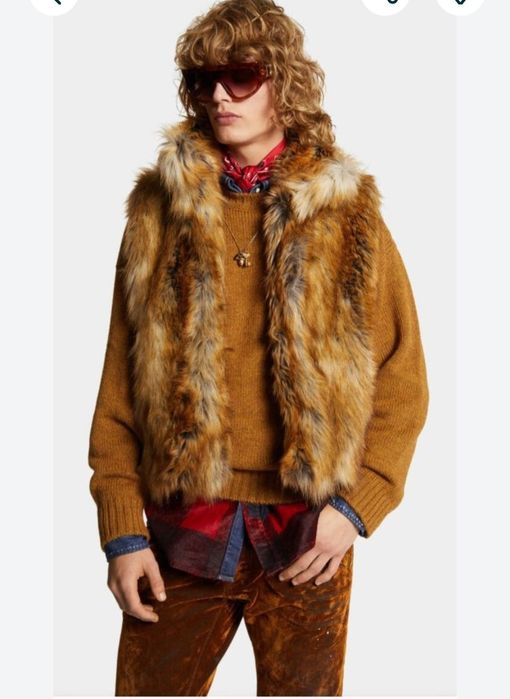 Dsquared2 елек косъм кожа Unisex