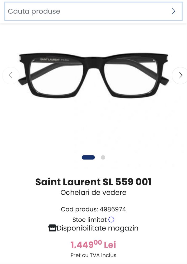 Rame de vedere Gucci/YSL. Băieți
