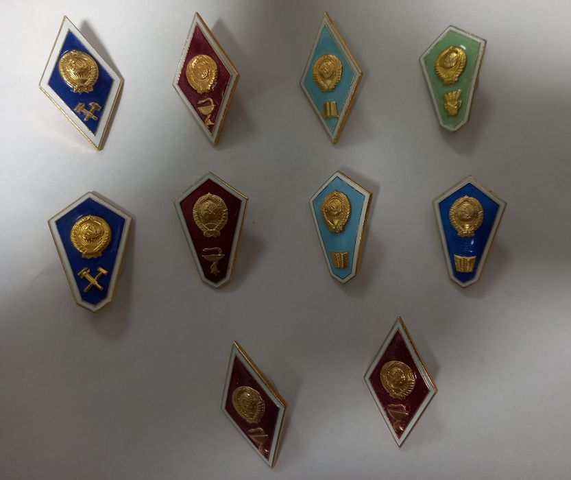 Знаки об образовании, значки