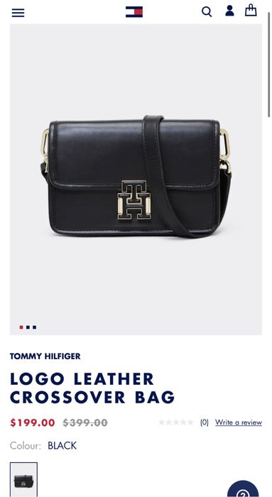 Geantă piele Tommy Hilfiger originală