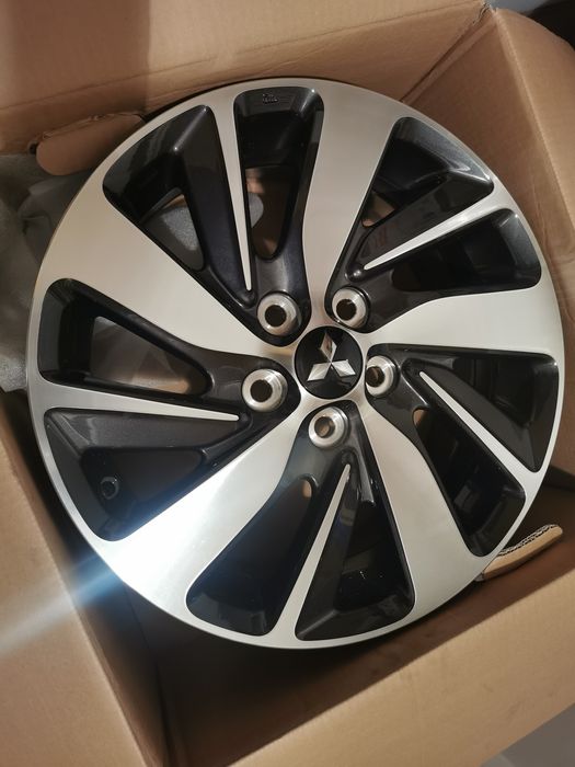 jante de aliaj originale Mitsubishi pe 17 black-polis
