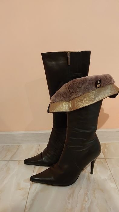 Сапоги зимние, Кожа, Состояние хорошее..