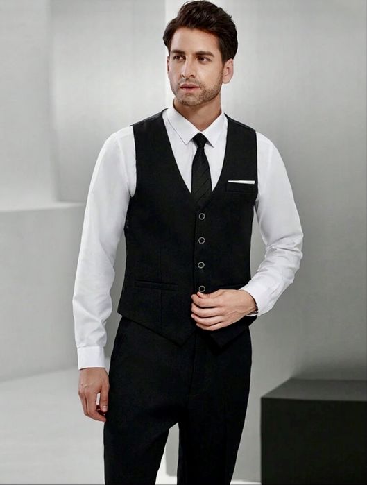Costum barbati vesta+pantalon