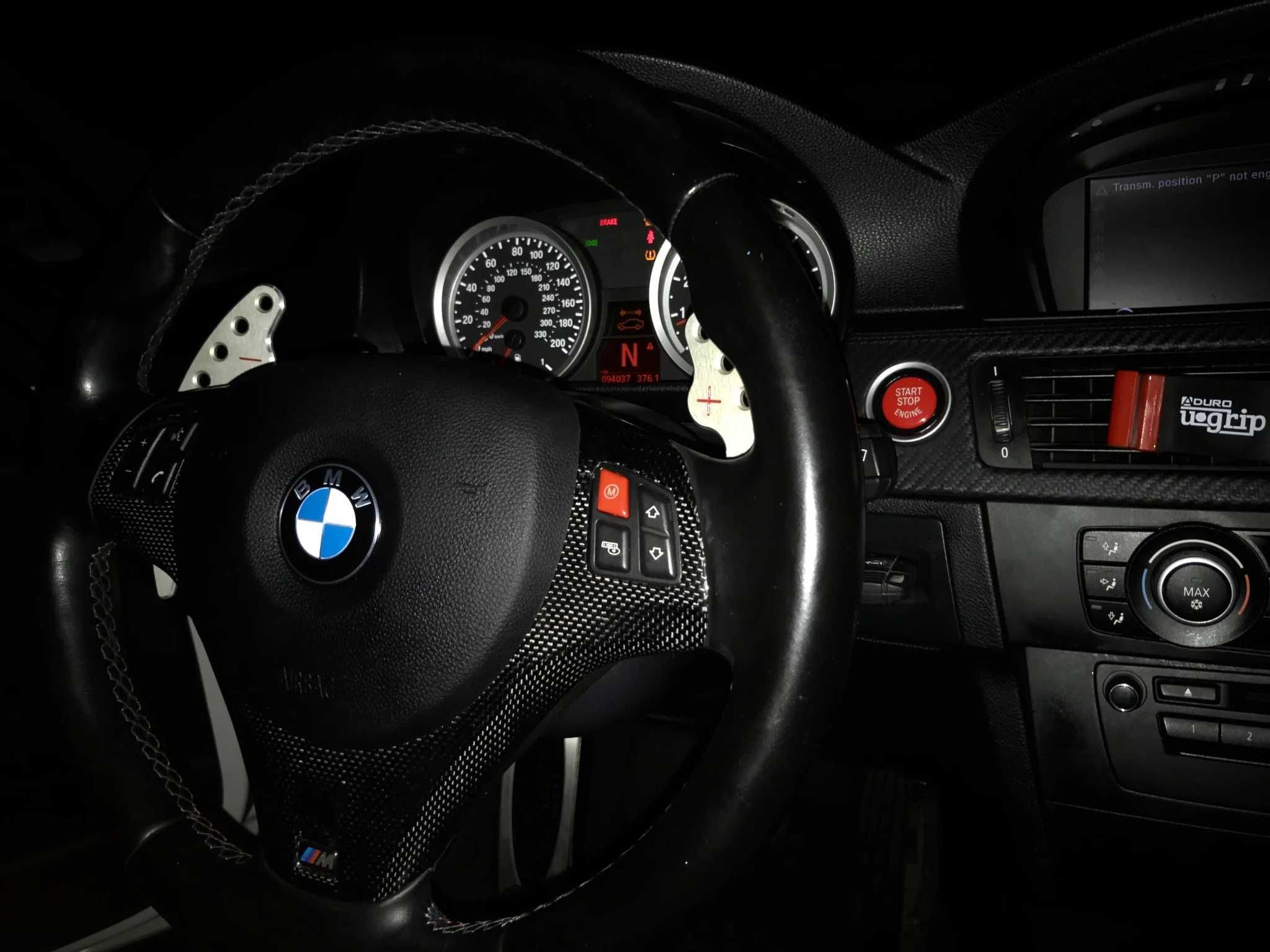 START STOP бутон,M бутон за волан червен и син BMW E E90 E92 E93 M3