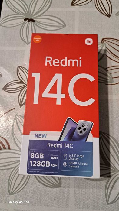 Продавам чисто нов телефон Redmi 14C 128 gb 8 gb ram!!!
