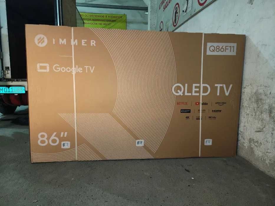 86 diogonal Телевизор Immer Q86F11 4K UHD Google TV