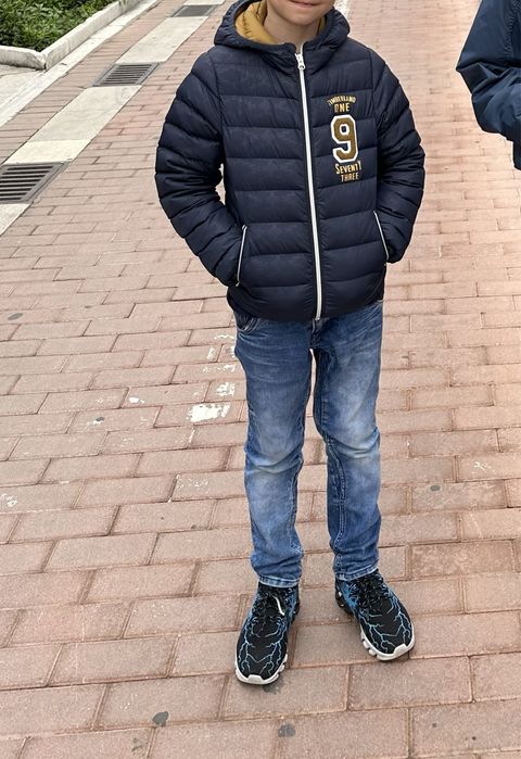 Timberland пухено яке за момче 6-7г и парка Beneton