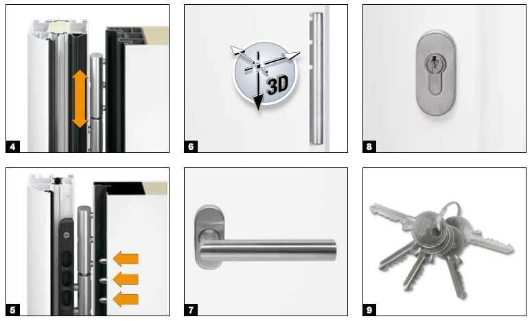 Usa metalica de exterior, de intrare in casa, usa Hormann, 1100x2100