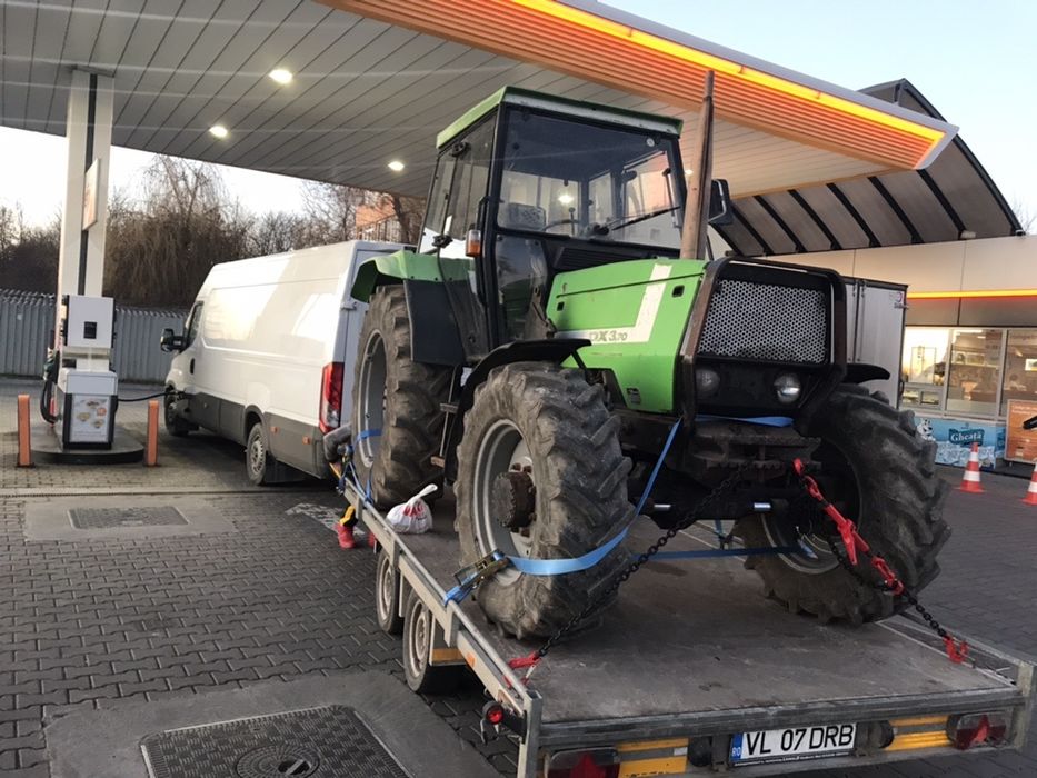 Tractari auto si transport utilaje cu trailer/platforma nonstop