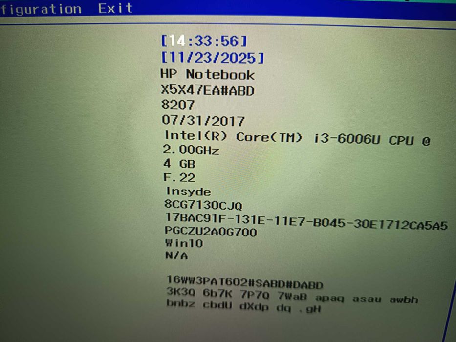 Laptop HP Pavilion 17, Core i3 6006u, 4gb ddr4, display  de 17,3 inch