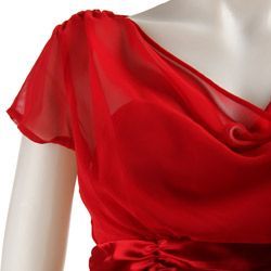 rochie 40 Connected Apparel Women's Drape-neck Dress USA