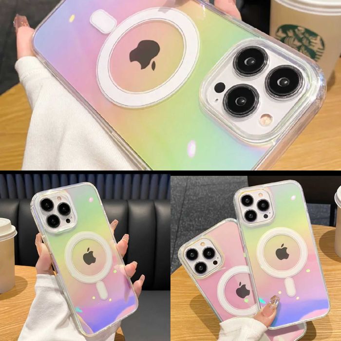 Husa MagSafe iPhone 14 Pro Max - Rainbow.
