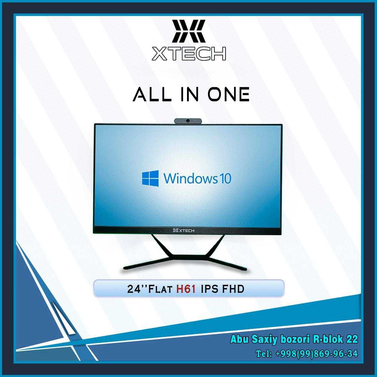 Monoblok XTECH 24" IPS H61 Flat  (AKSIYA)