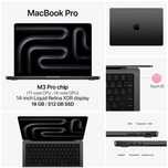 MacBook Pro M3 Pro 18/512GB 14.2-inch Space Black (MRX33)