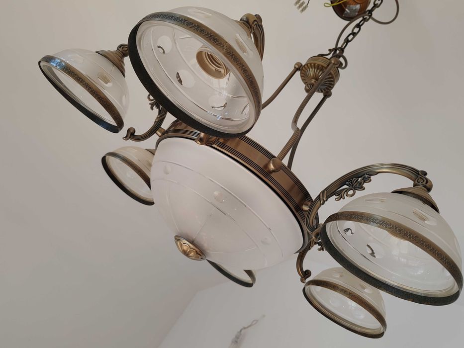 Candelabru bronz cristal PREMIUM