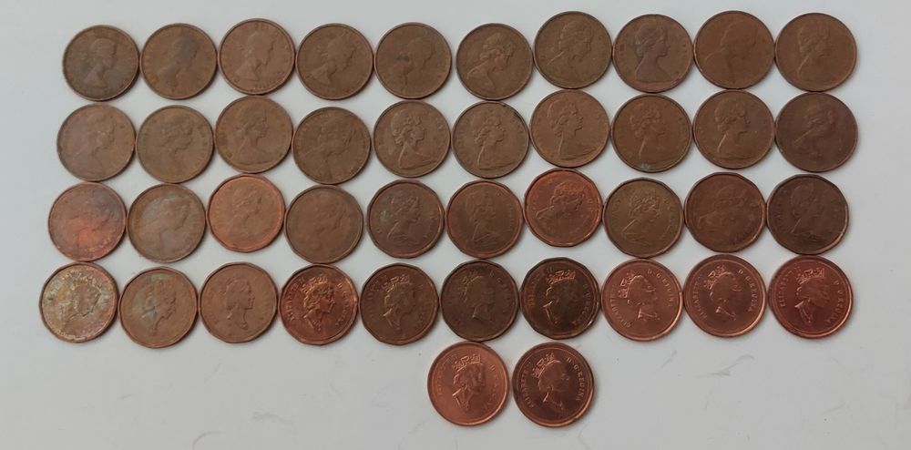 Голям лот по 1 цент Канада 1960-2001