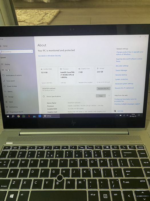 Laptop HP Elite Book 840 G5 touch screen