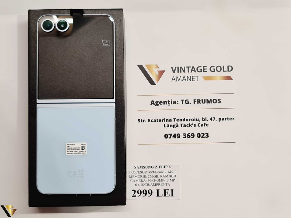 SAMSUNG Z FLIP 6 ,256GB , Amanet Vintage Gold Tg Frumos