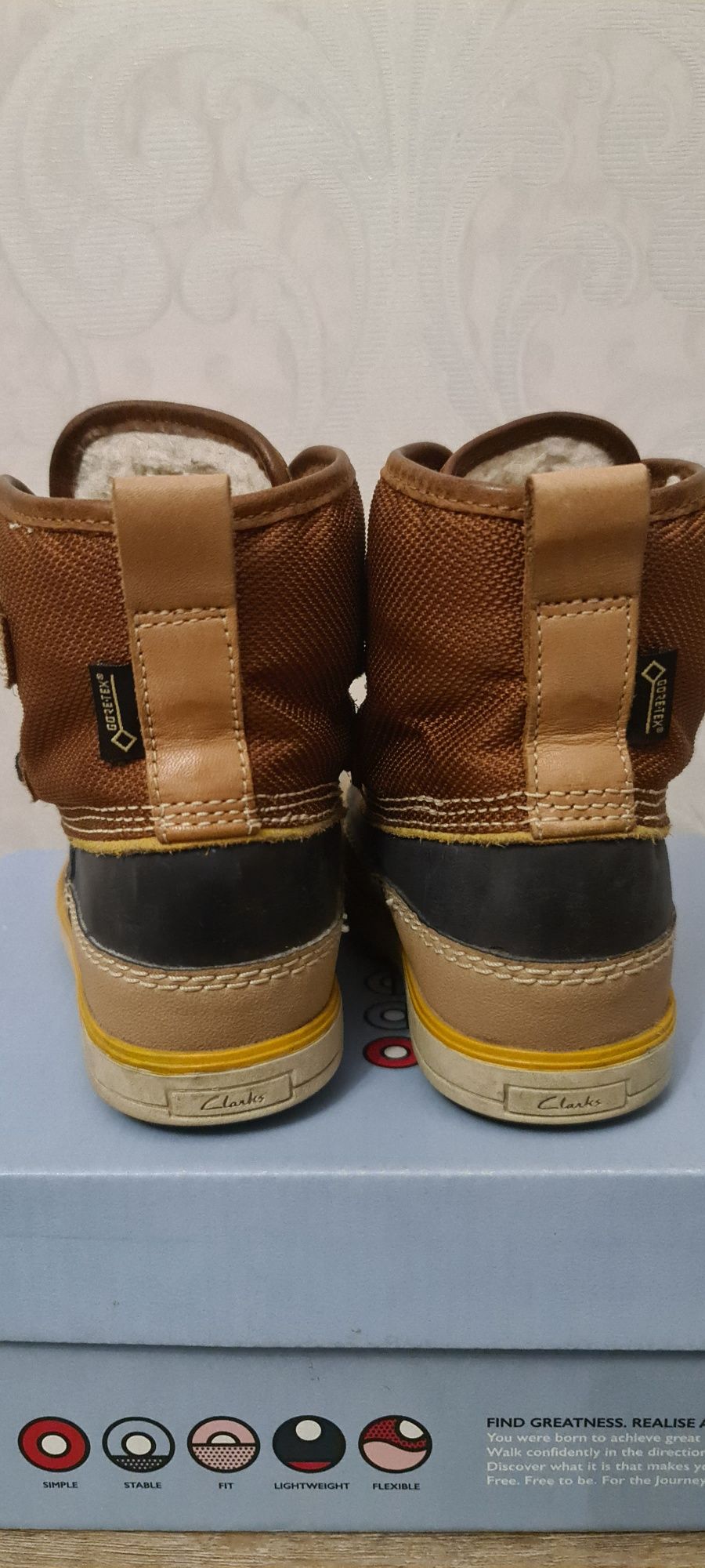 Зимние ботинки Clarks