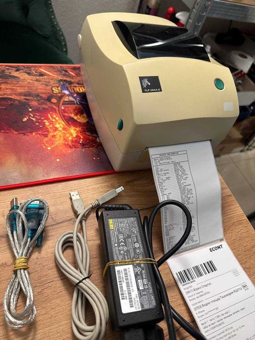 Етикетен принтер Zebra TLP 2844-Z товарителници 10х15 см