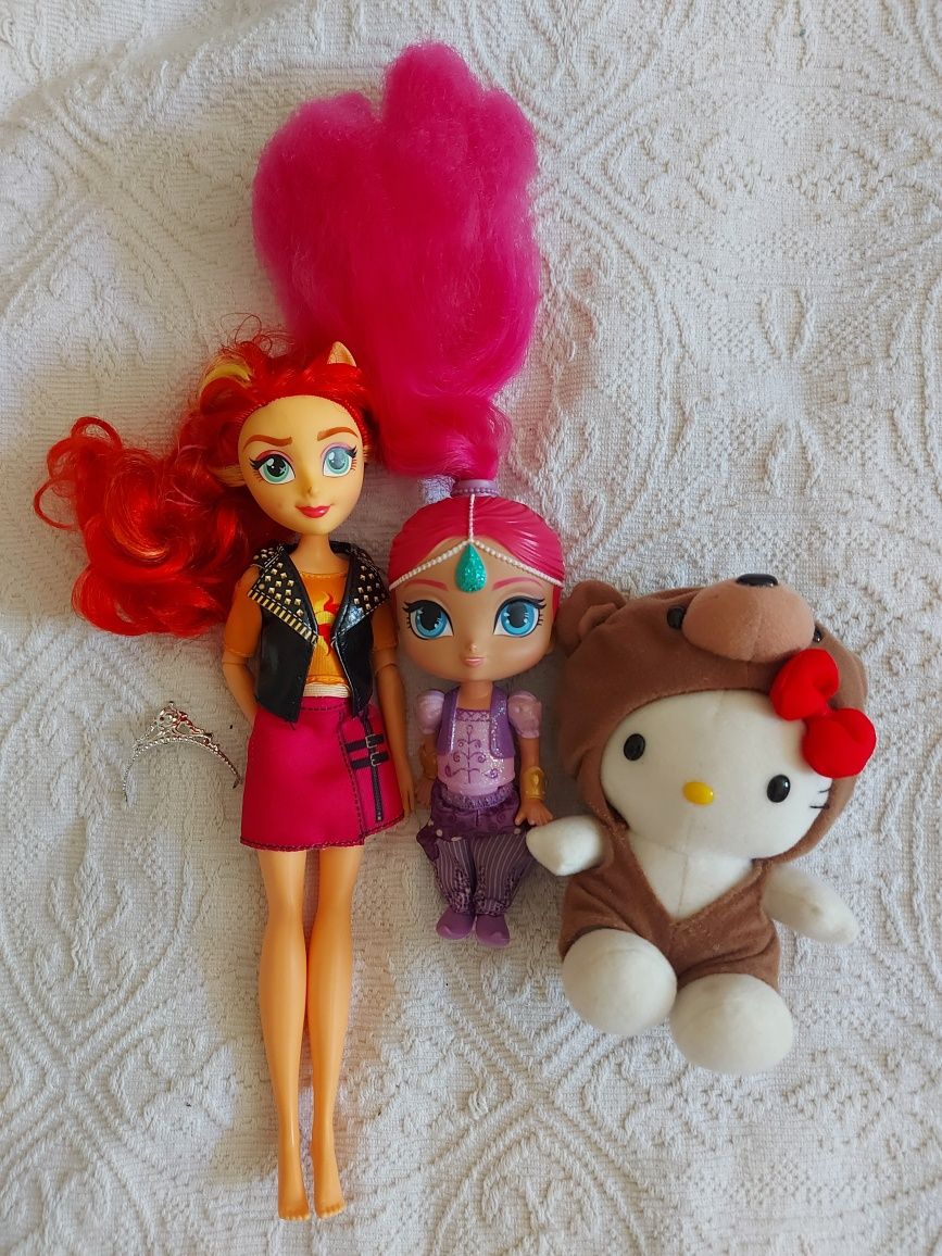 Lot jucarii fetite, Sunset Shimmer, Shimmer and Shine,  Hello Kitty