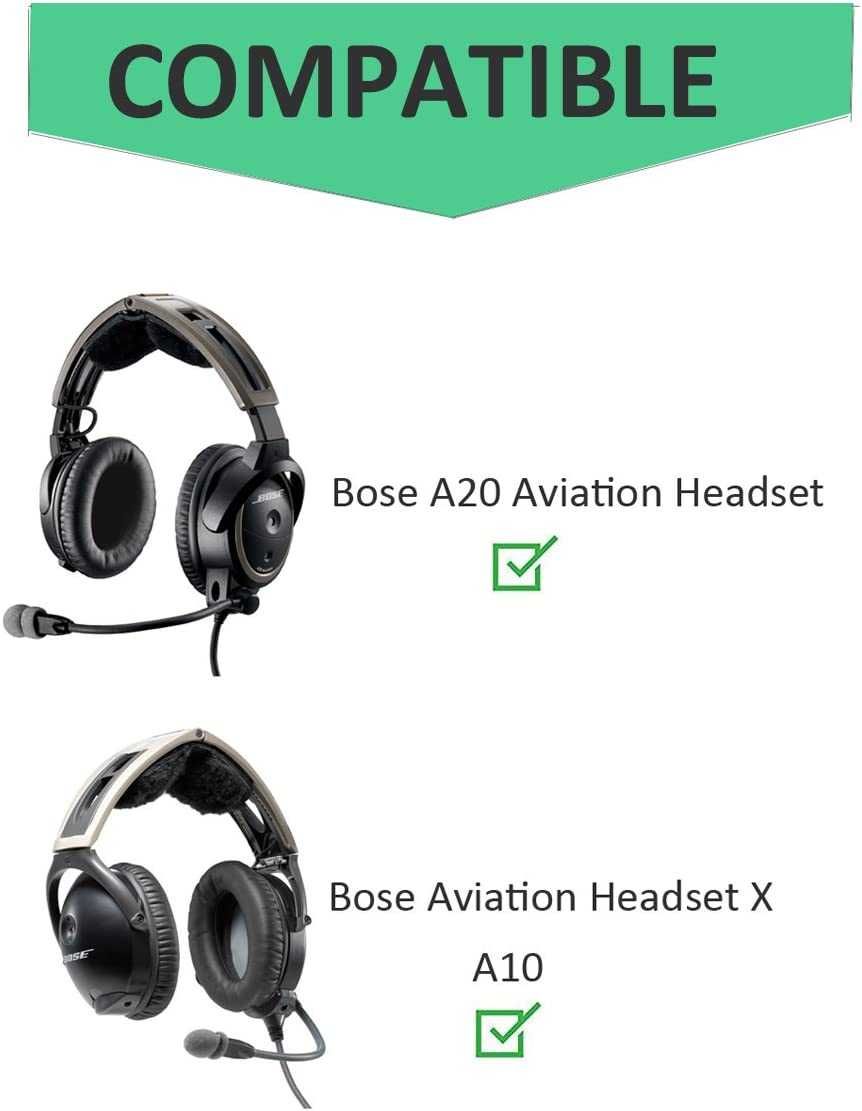 TXE Bureti pentru casti Bose Aviation A10 / A20, Over-Ear, Negru