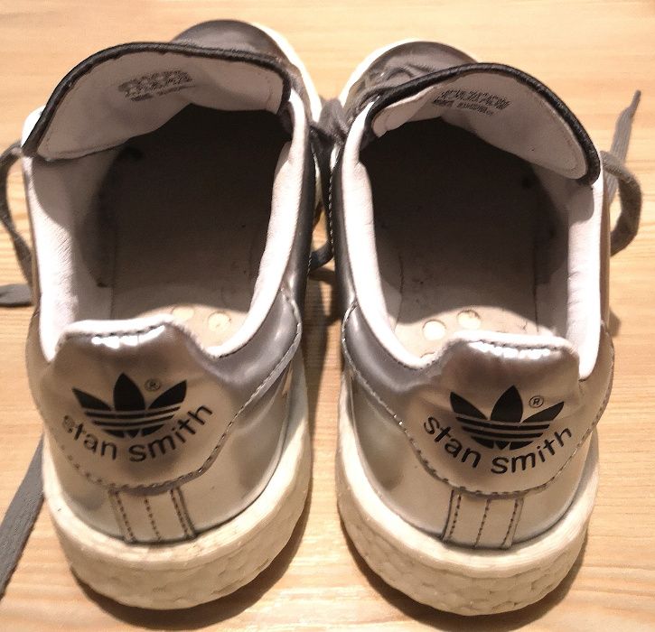Adidas Originals Stan Smith Boost Metallic Silver, 38, stare f. buna
