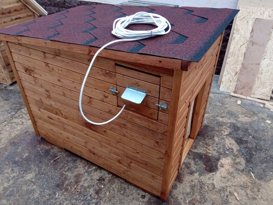 Будка для большой собаки с утеплением и подогревом