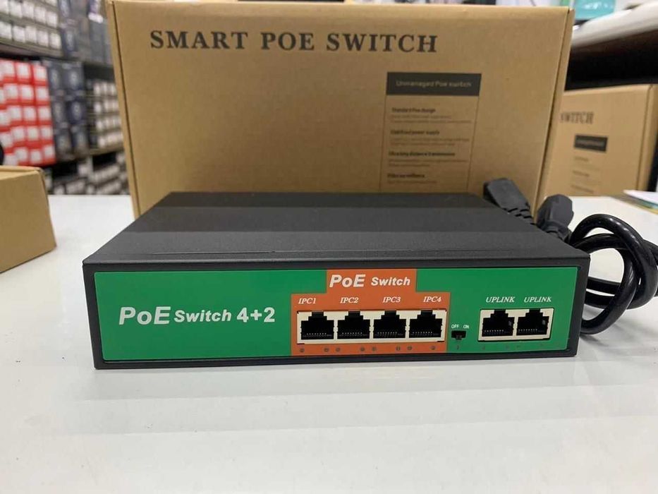 Коммутатор сетевой на 6 портов коммутатор poe switch 4порт