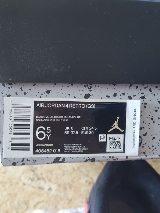 Air jordan 4 red thunder ( pereche reala de pe tts)