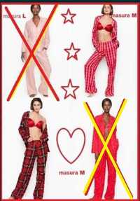 VICTORIA'S SECRET pijama 2modele ORIGINALA,USA,elegant,ROSU ROZ firaur