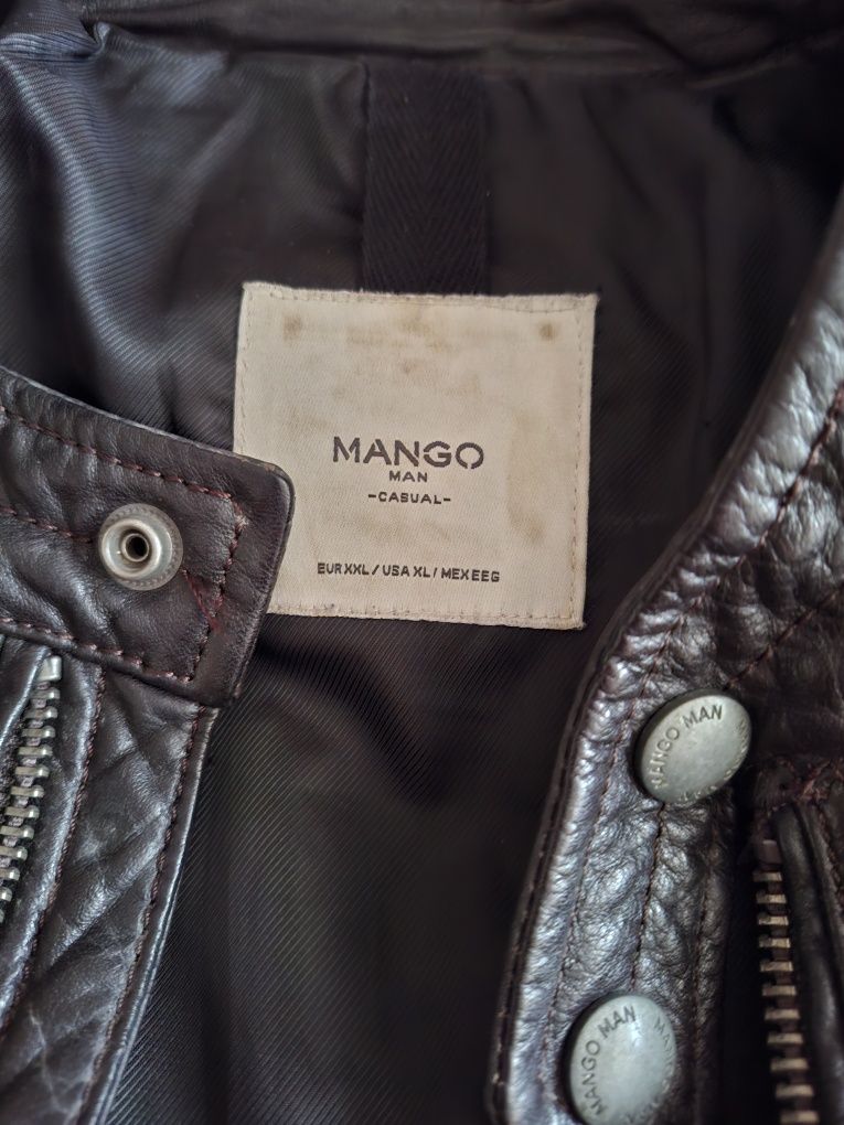 Мъжко кожено яке MANGO