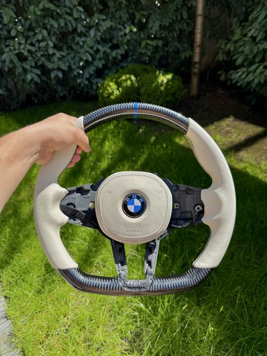 Volan BMW M G facelift LCI carbon alcantara piele M3 M4 M5 G20 G30 X5