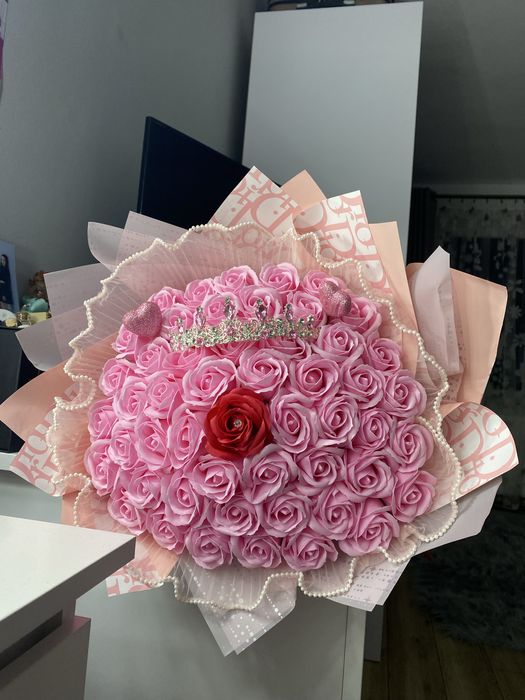 Buchet trandafiri din sapun