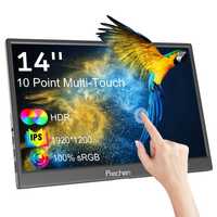 Monitor touchscreen 14", 1920x1200, cu HDMI, USB-C, Jack, suport